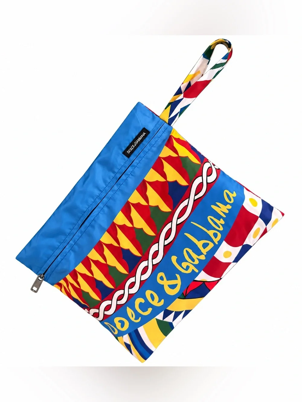 Dolce & Gabbana Carretto Oversized Nylon Wristlet